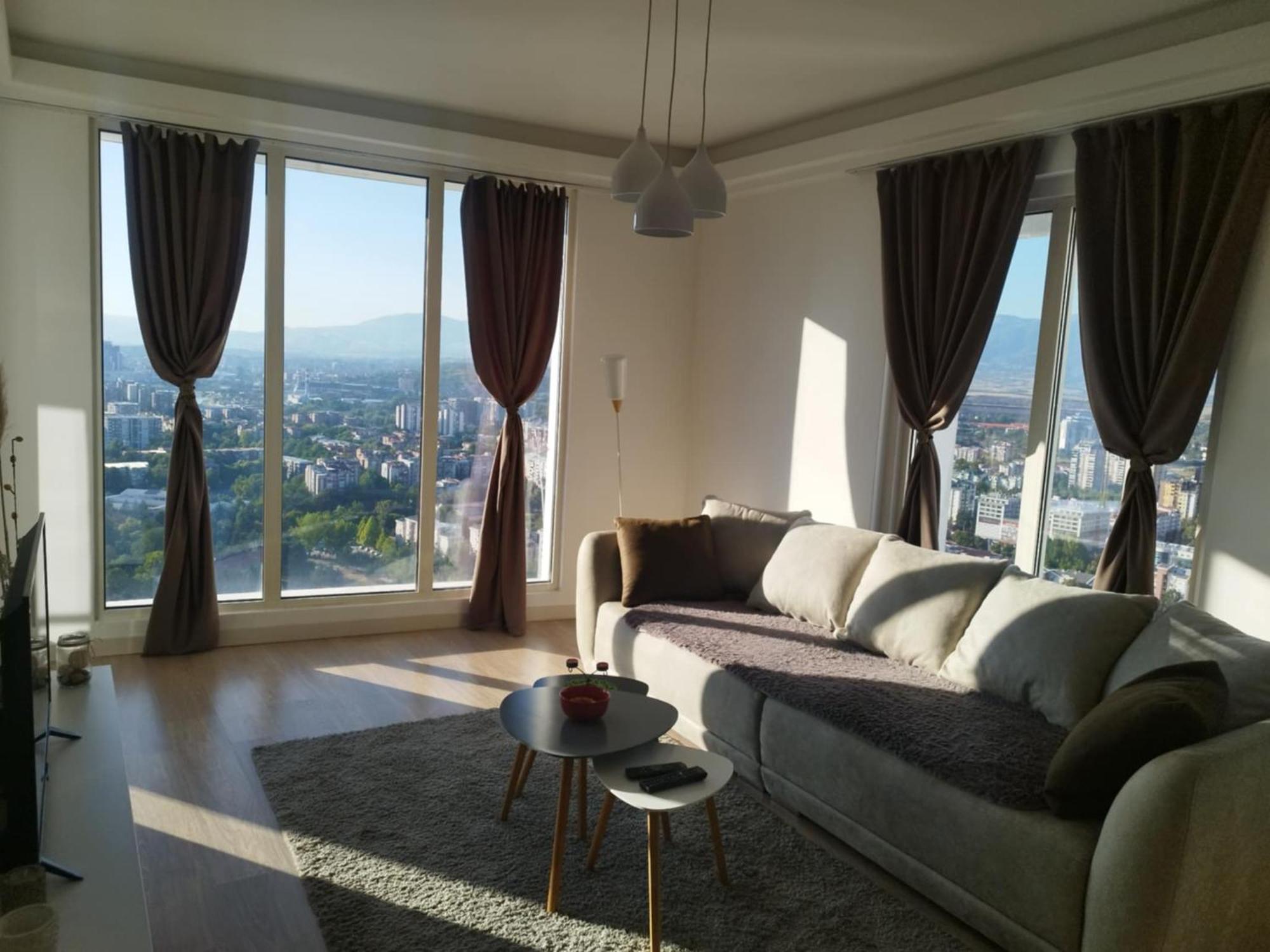 Skopje Sky City 19Th Floor Twin & 12Th Floor & 25Th & 33 Floor Apartments & With Pool & Spa & Gym & Parking Included In Price Buitenkant foto